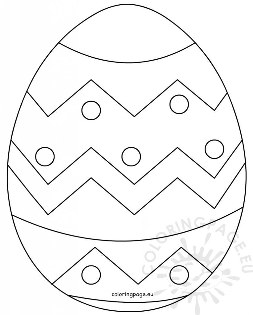 Large Easter Egg patterns | Coloring Page