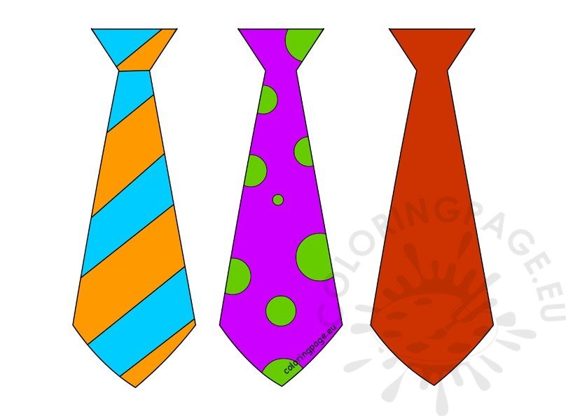 ties different colors