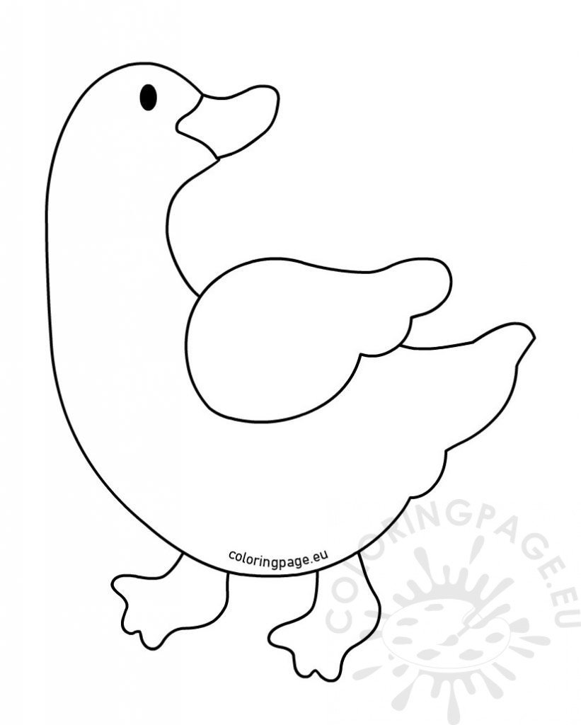 Farm animal coloring page Duck | Coloring Page