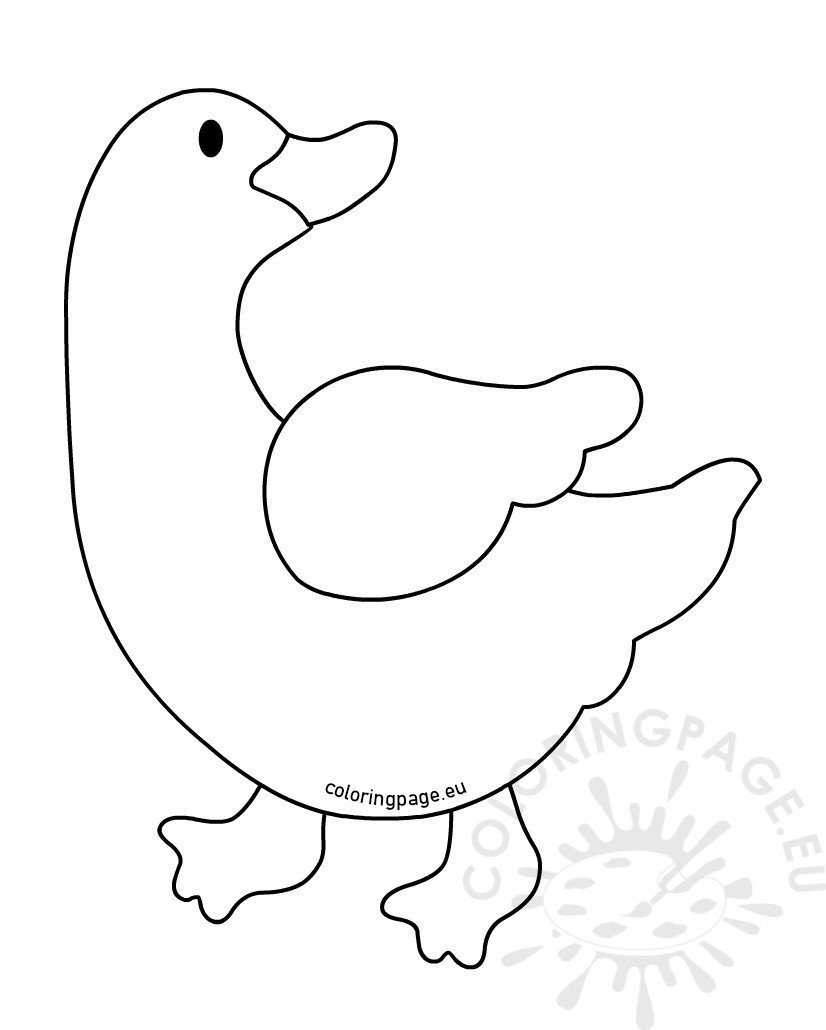 Farm animal coloring page Duck