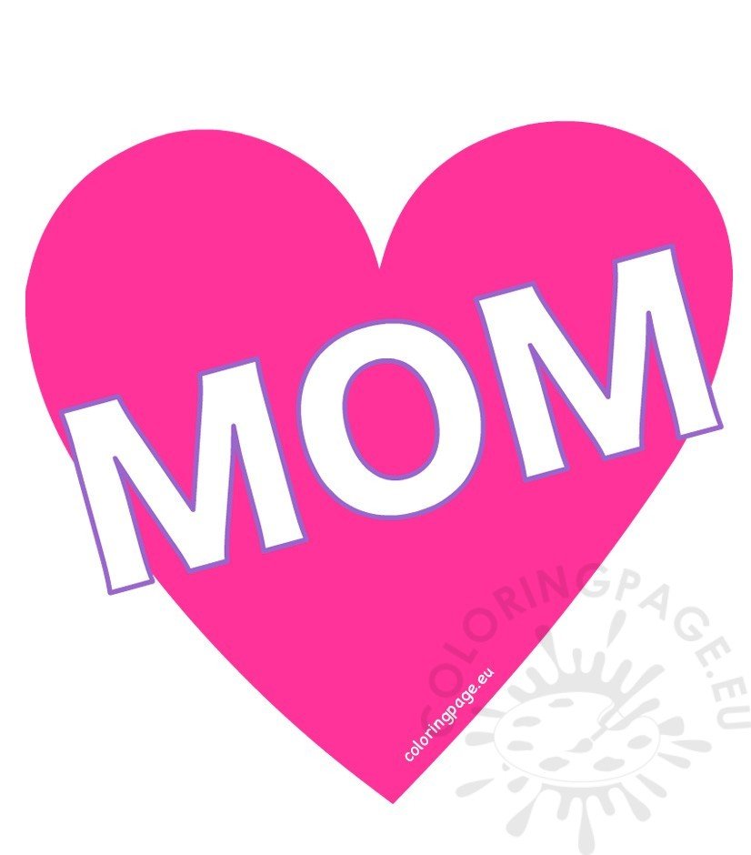 Mother's Day Heart Pink