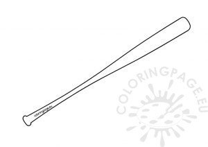 Baseball bat template printable | Coloring Page