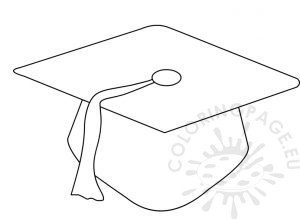 Preschool graduation cap pattern | Coloring Page