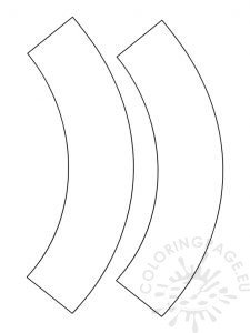 Blank Cupcake Wrapper Template | Coloring Page