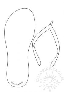 Flip Flop Pattern Printable – Coloring Page