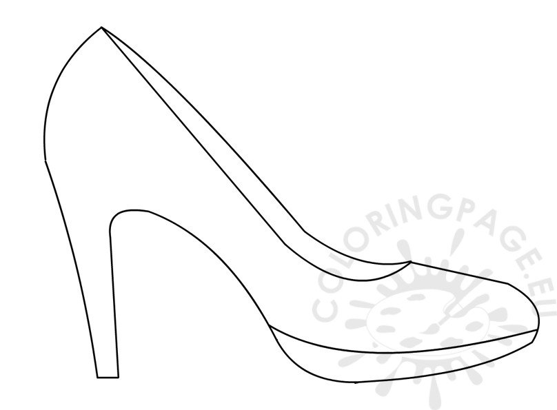 High Heel Boot For Children Coloring Pages Outline Sketch Drawing Vector,  Wing Drawing, Ring Drawing, Color Drawing PNG and Vector with Transparent  Background for Free Download