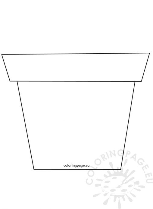 large-flower-garden-pot-template-coloring-page