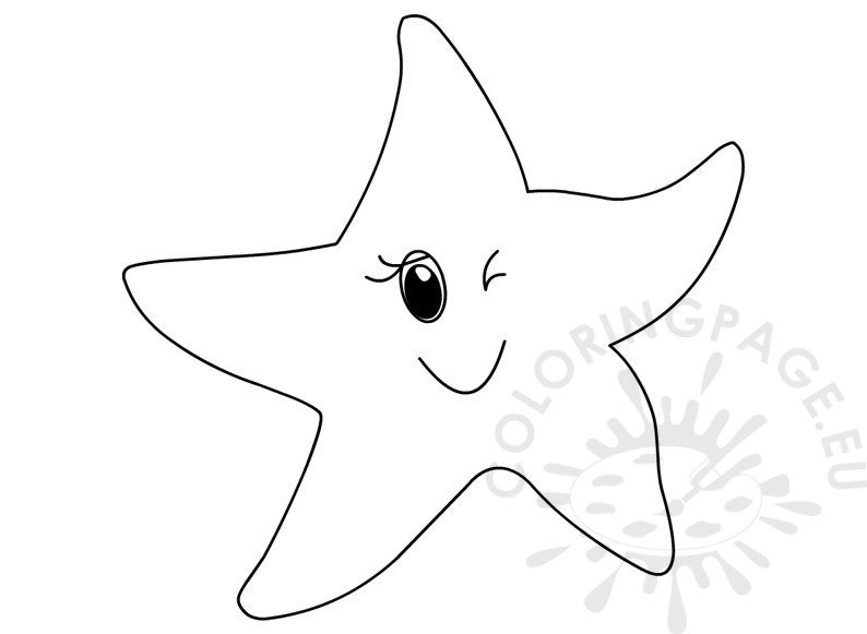 Cartoon ocean starfish