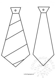 Father's day crafts Ties patterns | Coloring Page