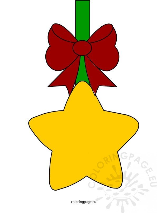 golden christmas star bow