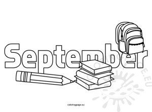 Coloring Pages Kids September – Coloring Page
