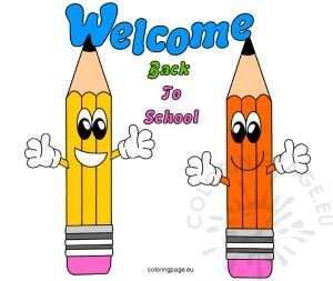 Welcome Back To School Happy Pencil 