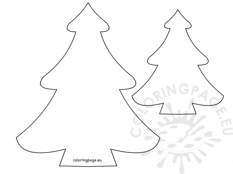 Christmas tree pattern printable | Coloring Page