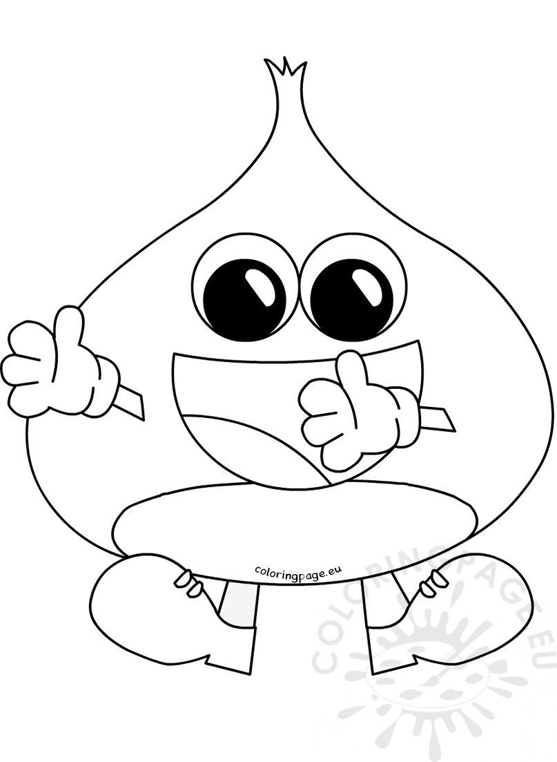 Vectors illustration Happy Chestnut - Coloring Page