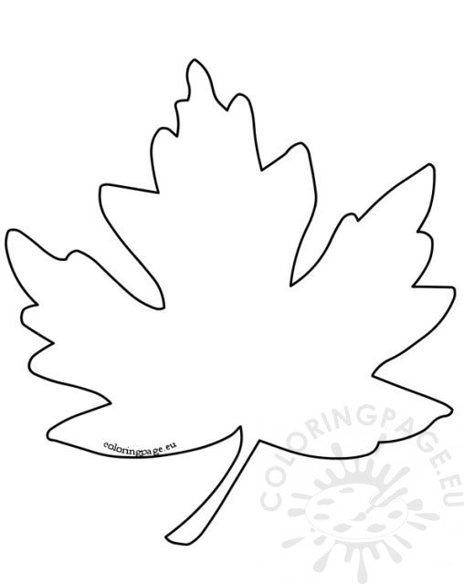 Printable maple leaf pattern | Coloring Page