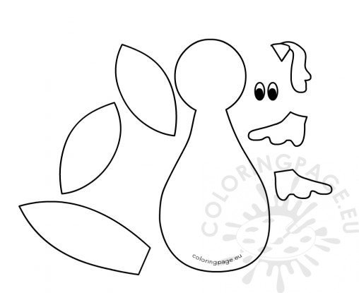 Felt Turkey Pattern Craft | Coloring Page