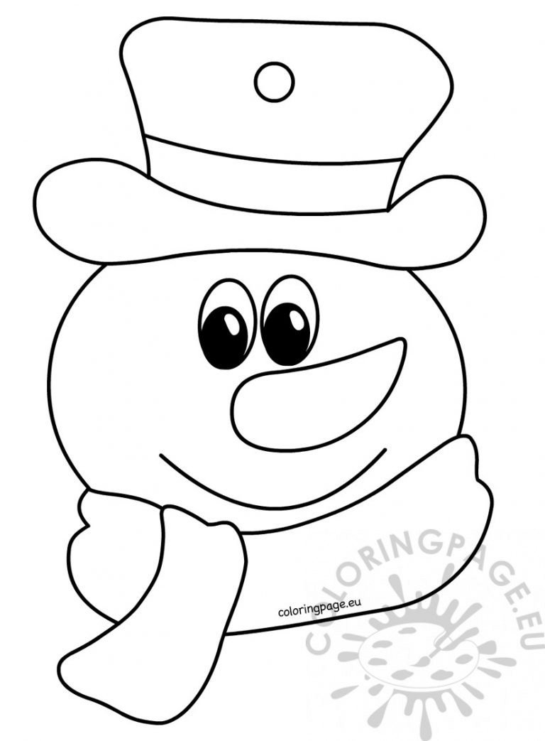 Coloring book for children Snowman | Coloring Page