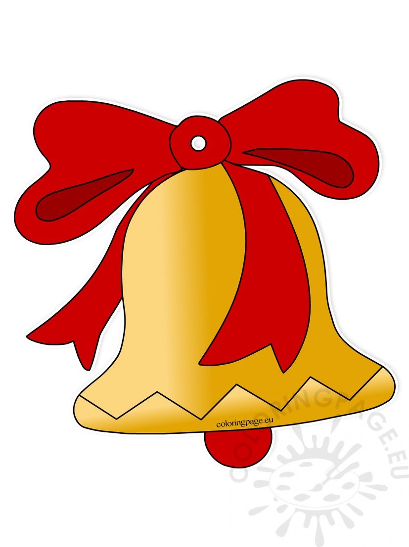 Christmas Bell with red bow