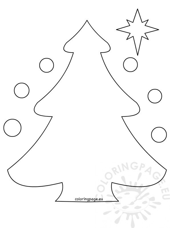 Christmas Tree Craft for Kids | Coloring Page