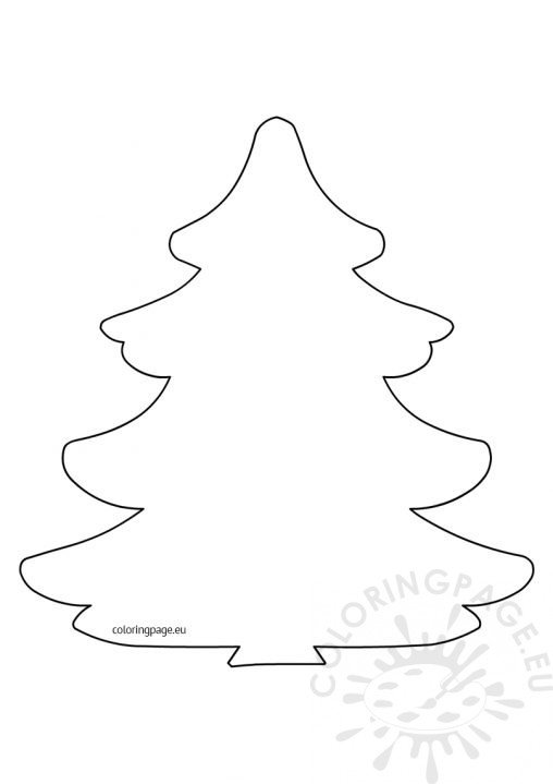 Large Christmas tree pattern | Coloring Page