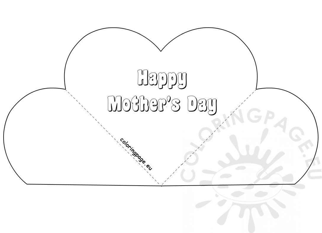 popup heart card mothers day