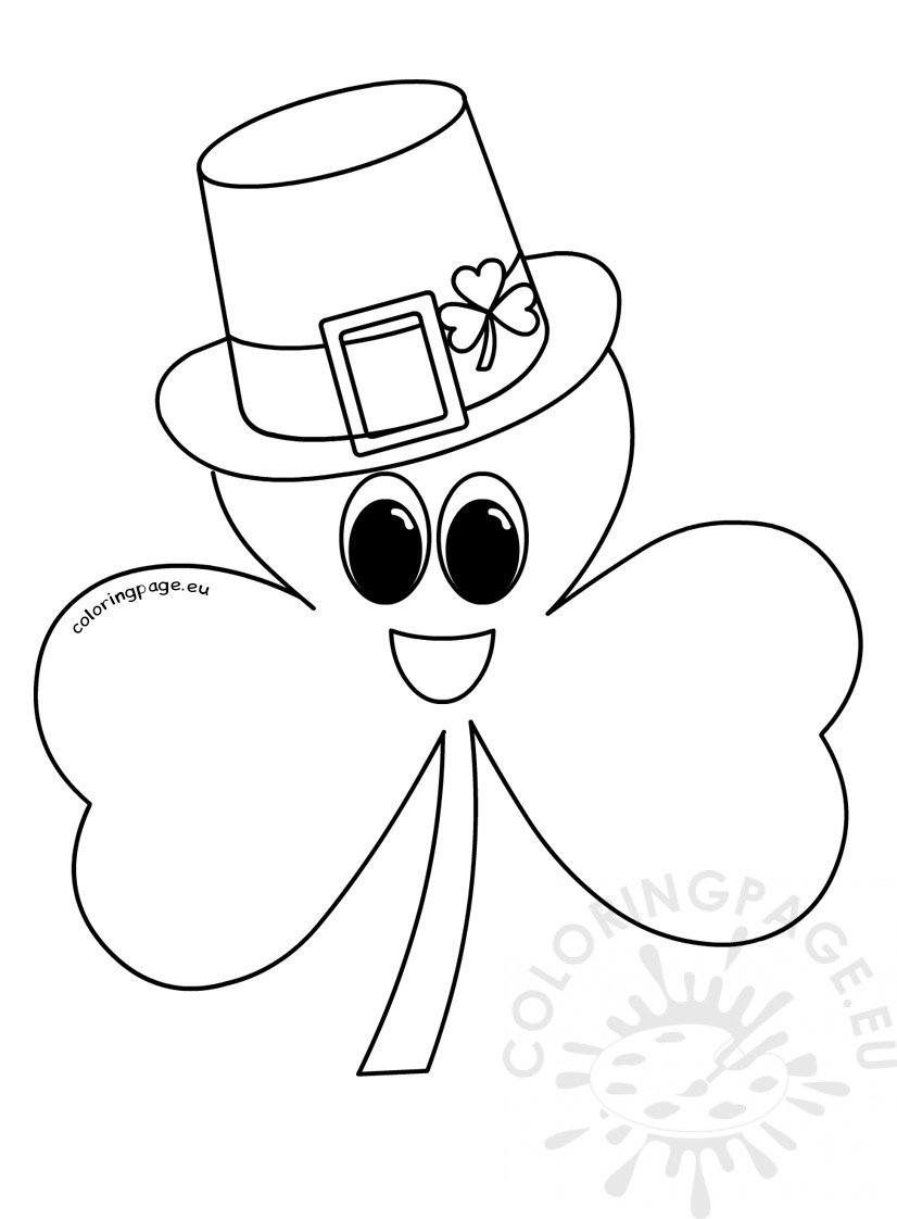 clover wearing hat