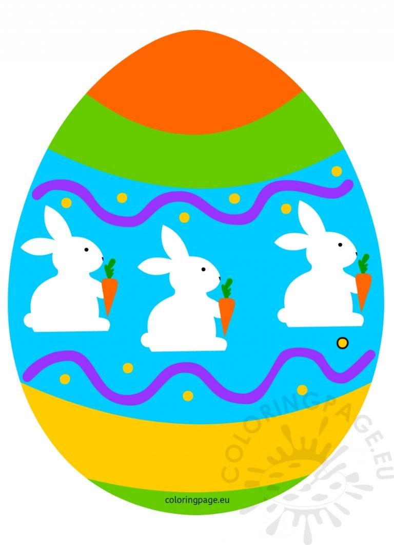 Easter Egg With Decor Clipart Holiday Coloring Page