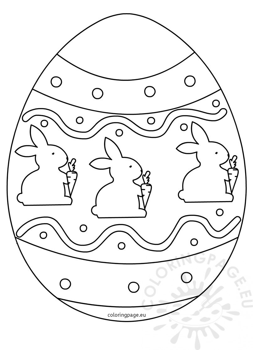 Download Printable Easter egg to color - Coloring Page