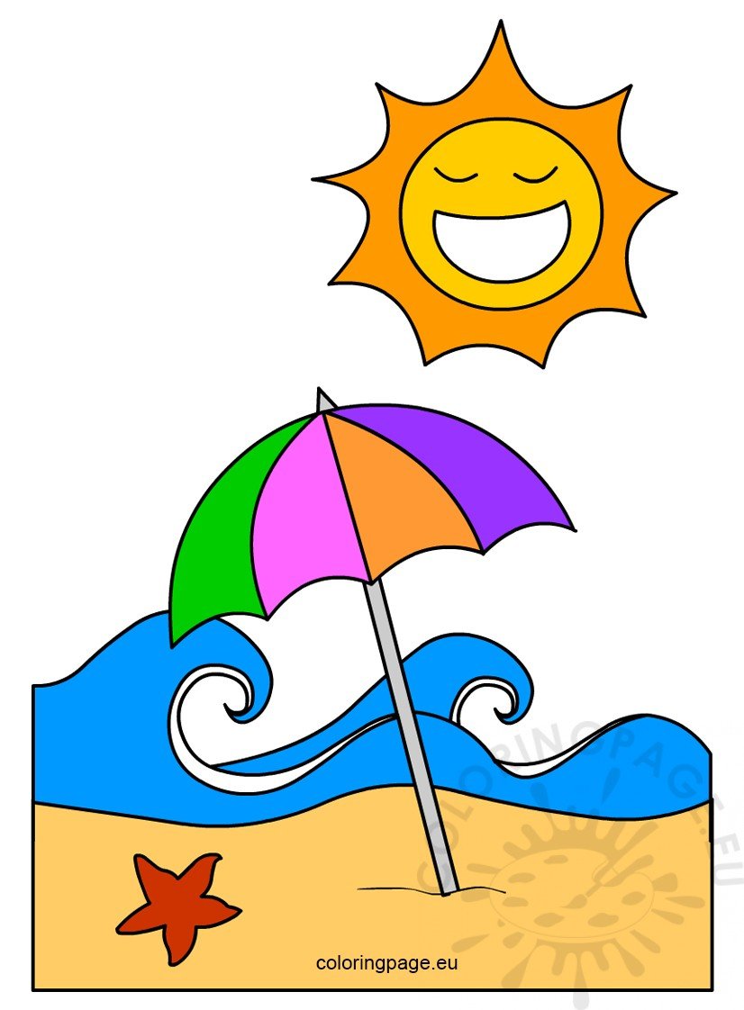 Summer Beach vector illustration