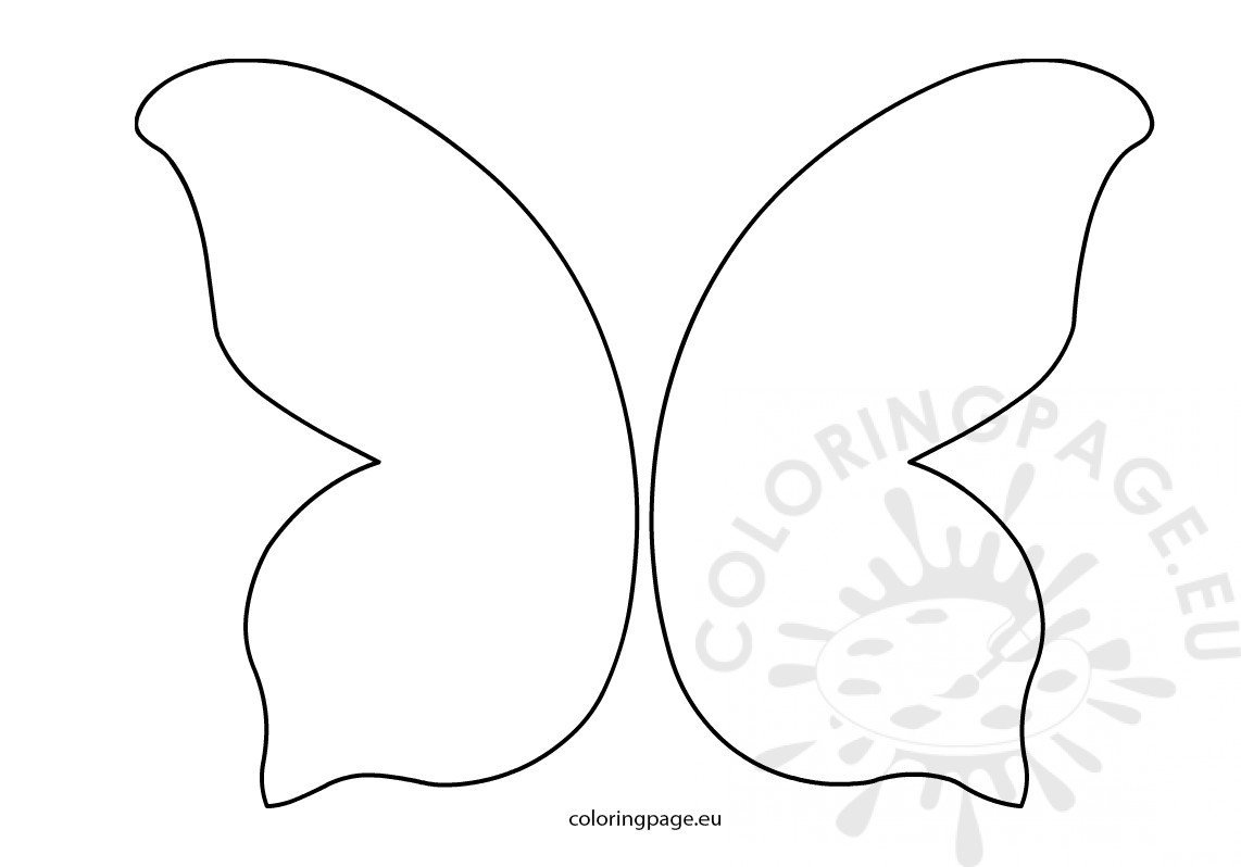 butterfly wings template
