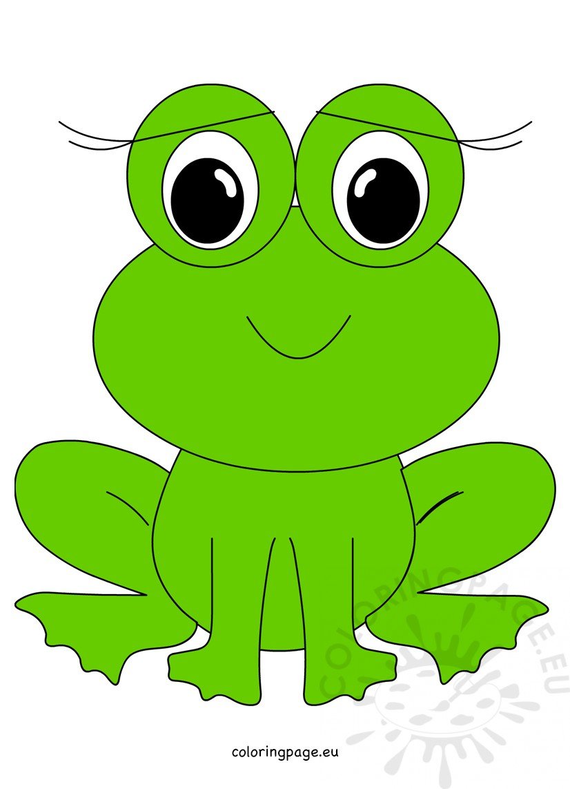 smiling cute frog