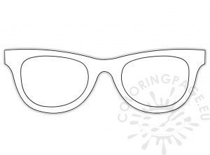 Looking back on summer Sunglasses template | Coloring Page