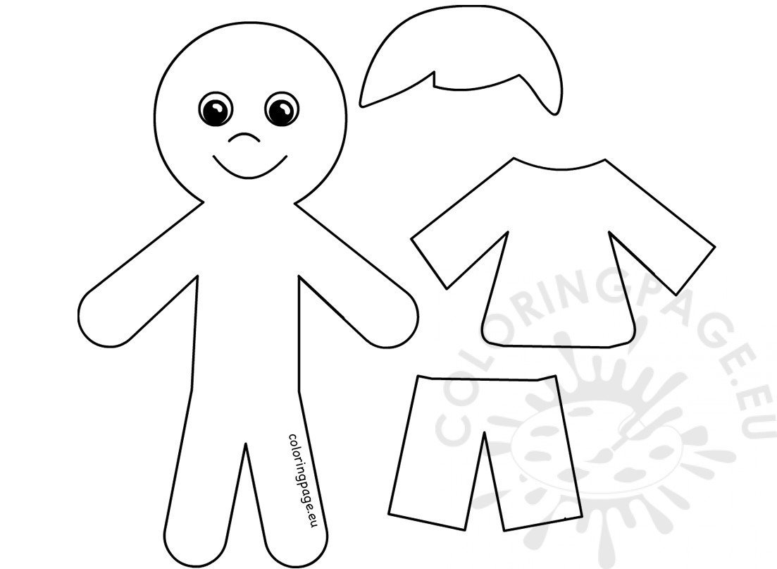 boy paper doll template