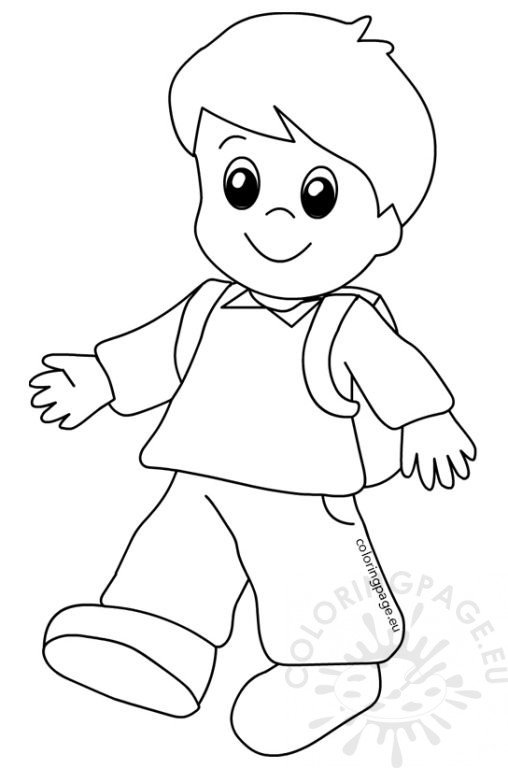 First Day of School Coloring Pages for Kindergarten | Coloring Page