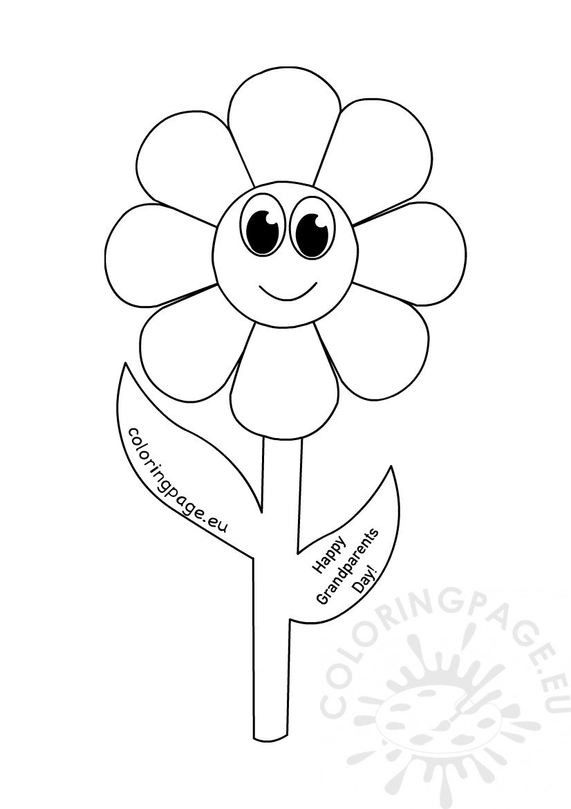 Printable Grandparents Day picture – Coloring Page