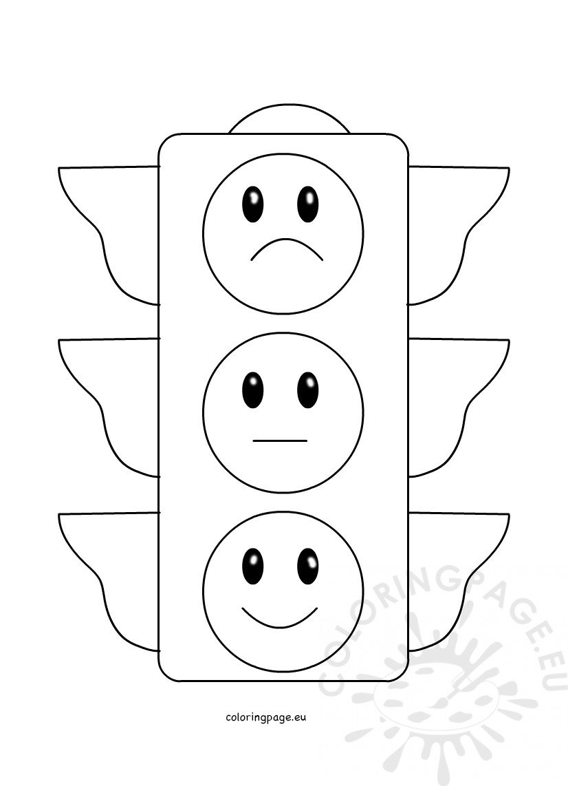 Download Traffic Light coloring page - Coloring Page