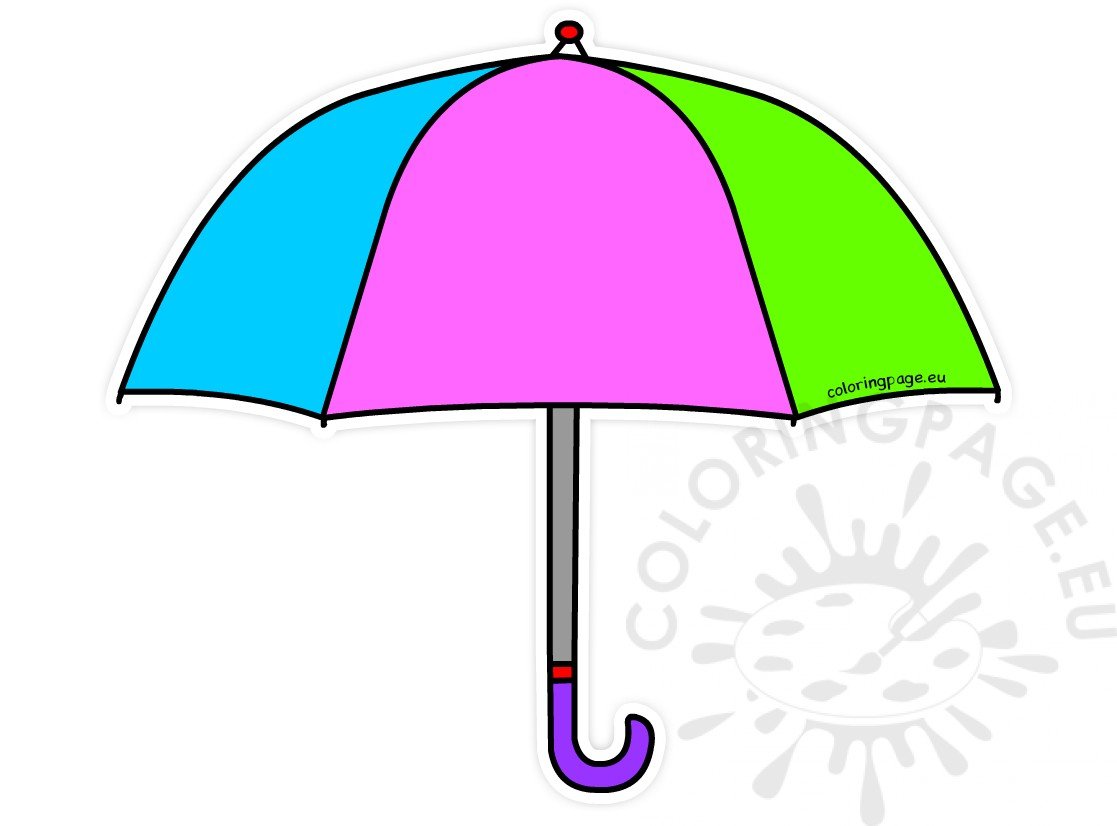 colorful cartoon umbrella