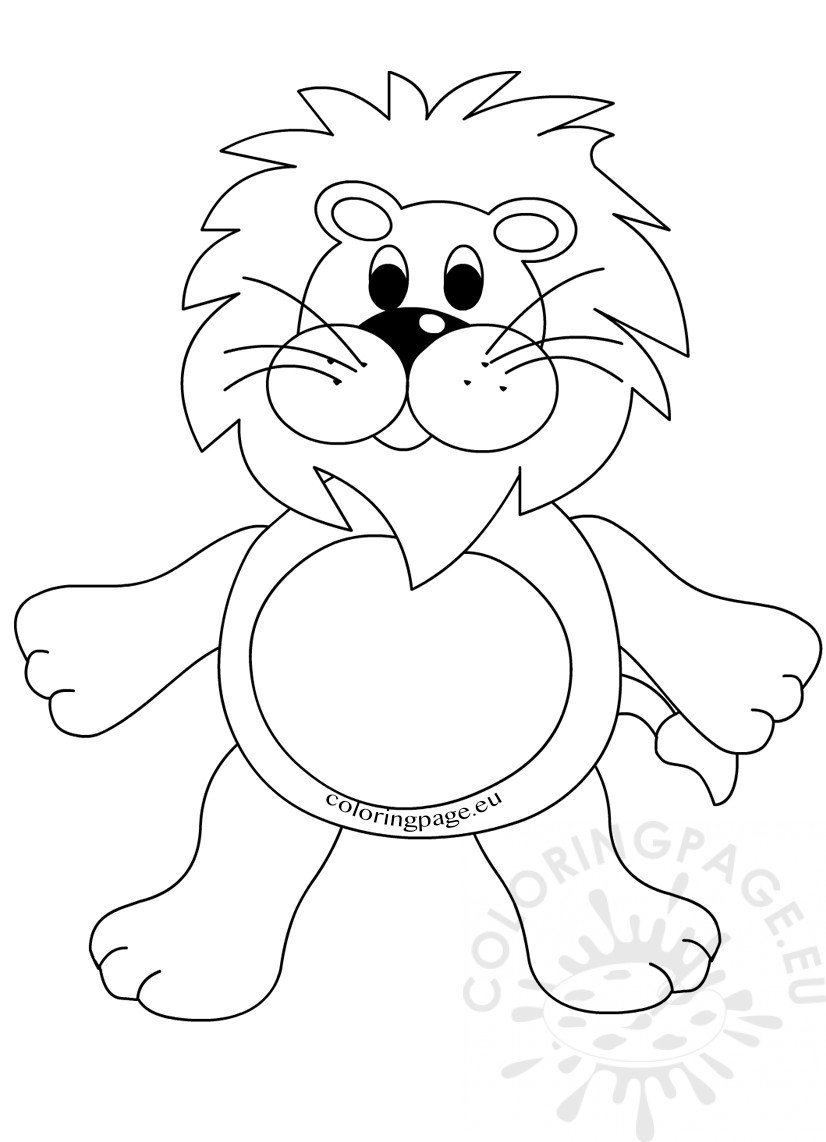 drawn lion clipart