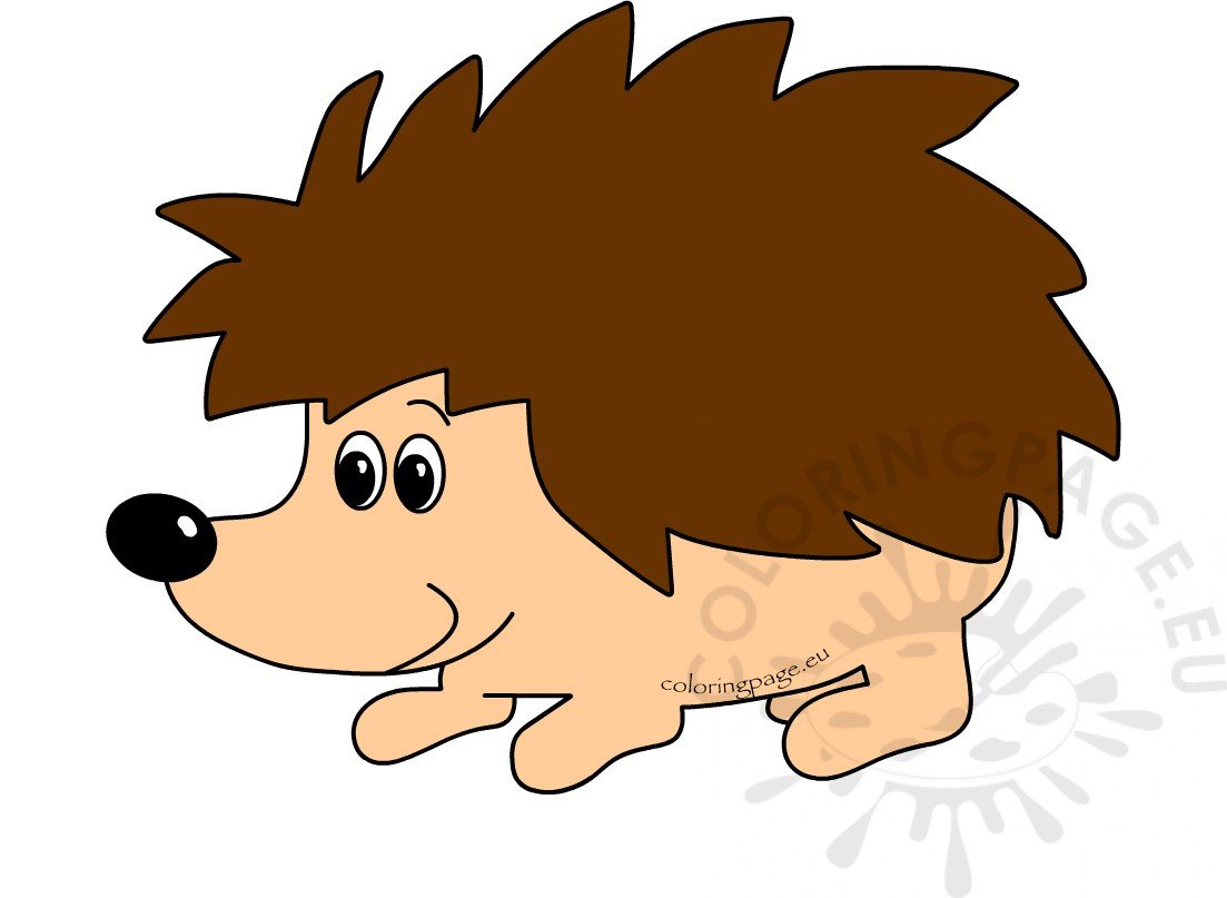 Baby Hedgehog Vector Illustration printable