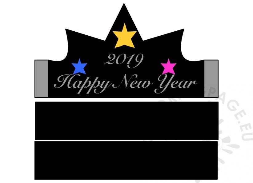 2019 happy new year crown