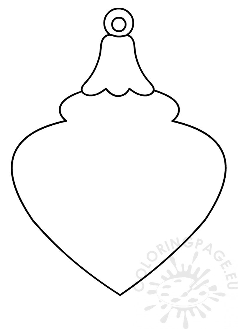 pointed bauble template