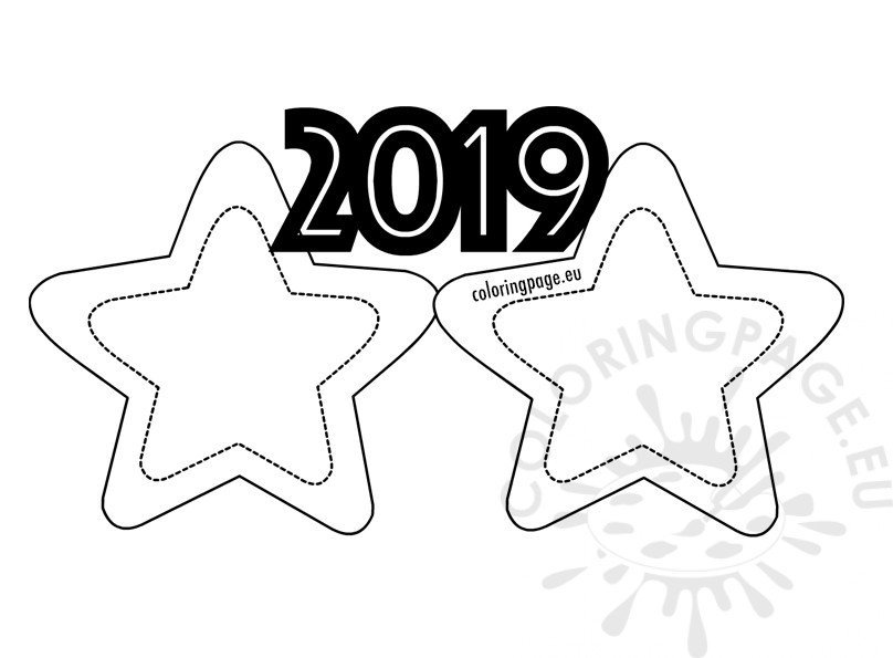 funny star glasses template