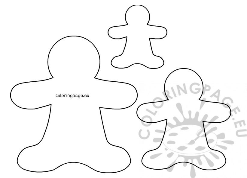 gingerbread family pattern
