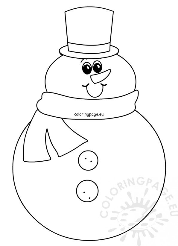 snowman cylinder hat