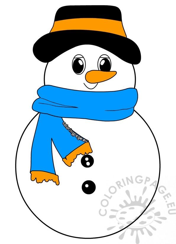 snowman with scarf3