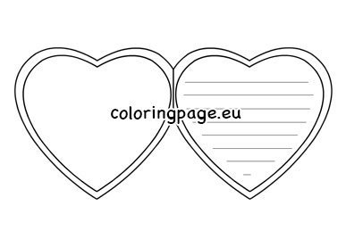 heart greeting card template