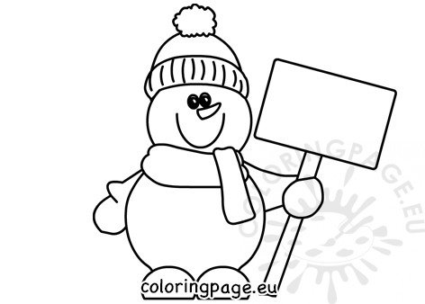 snowman holding sign2