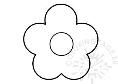Spring paper flower template