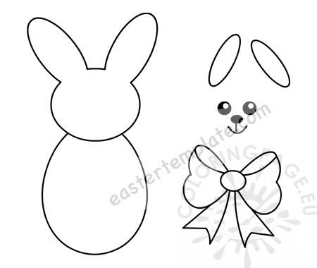 Easter Bunny craft pattern