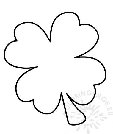 Four leaf clover free template